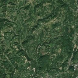 Vue aérienne des environs de Camping à la Ferme de Bresilias