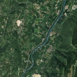 Vue aérienne des environs de Ferme de Fessole
