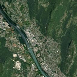 Vue aérienne des environs de Aire de camping-car à Sassenage