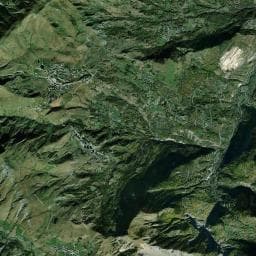 Vue aérienne des environs de Camping Municipal de la Tigny