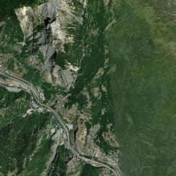 Vue aérienne des environs de Fontaine du Mollard
