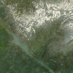 Vue aérienne des environs de Refuge/Abri — Saint-André