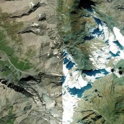 Vue aérienne des environs de Rifugio Stellina