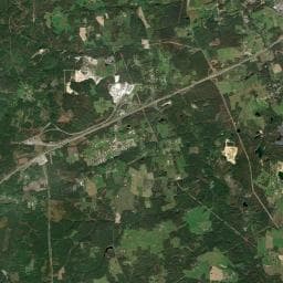 Vue aérienne des environs de Aire de camping-car Etang de la Lune - Clérac