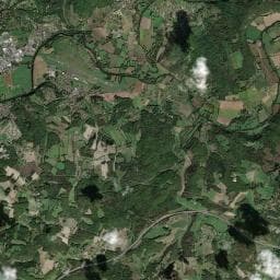 Vue aérienne des environs de Camping à la ferme l'hôte Bernard