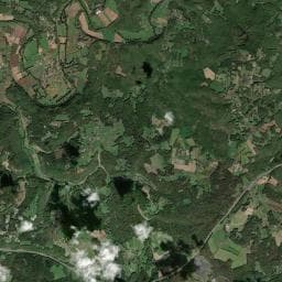 Vue aérienne des environs de La Chapelle d'Auberoche