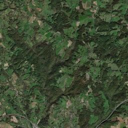 Vue aérienne des environs de Camping La Garenne