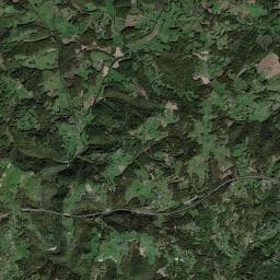 Vue aérienne des environs de Camping les Collines