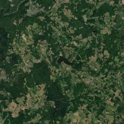 Vue aérienne des environs de Camping du Coiroux