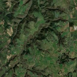 Vue aérienne des environs de Aire de camping-car à Saint-Poncy