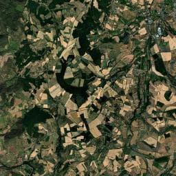 Vue aérienne des environs de Camping au Fil de l'Eau