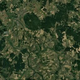 Vue aérienne des environs de La Pinède