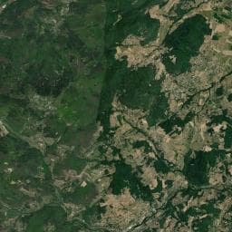 Vue aérienne des environs de Abri de la Roche des vents