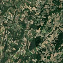Vue aérienne des environs de Les Pins