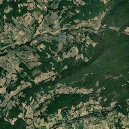 Vue aérienne des environs de Aire Camping-Cars de Saint Bonnet de Valclérieux