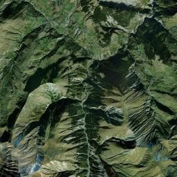 Vue aérienne des environs de Abri du Coirnavan