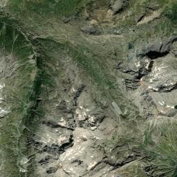 Vue aérienne des environs de Refuge d'Ambin