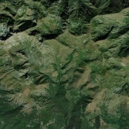 Vue aérienne des environs de Ancienne carrière de lauze