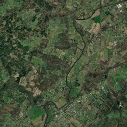 Vue aérienne des environs de Camping municipal du Méridien