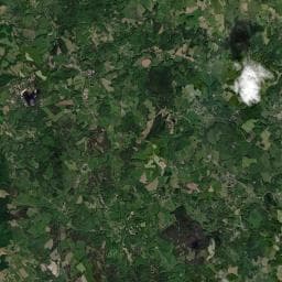 Vue aérienne des environs de Camping de Miel