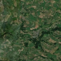Vue aérienne des environs de Camping Le Moulin du Teinturier