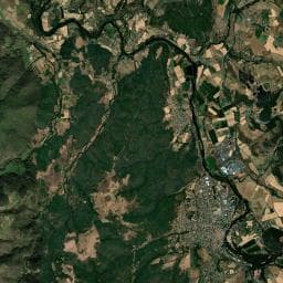 Vue aérienne des environs de Bivouac à Langeac