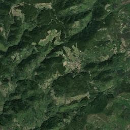 Vue aérienne des environs de Aire de camping-car à Lalouvesc