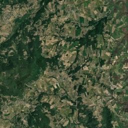 Vue aérienne des environs de Aire de camping-car à Saint-Romain-d'Ay