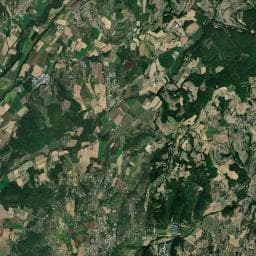 Vue aérienne des environs de Les Falquets