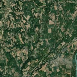Vue aérienne des environs de Les Carrets