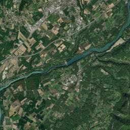 Vue aérienne des environs de Camping Lac du Marandan