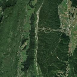 Vue aérienne des environs de Abri du parking du Crêt