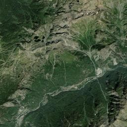 Vue aérienne des environs de Cabane de Coupourier