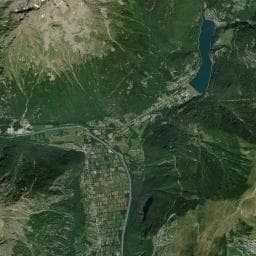 Vue aérienne des environs de Camping Les Bouleaux