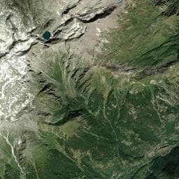 Vue aérienne des environs de Bivouac Mario Sigot