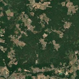 Vue aérienne des environs de Camping les renards
