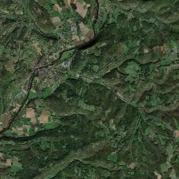Vue aérienne des environs de Aire de camping-car à Fanlac