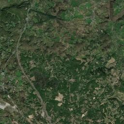 Vue aérienne des environs de Aire d’accueil de camping-cars de Nespouls