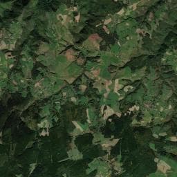 Vue aérienne des environs de Camping de Pinols
