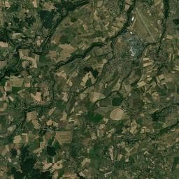 Vue aérienne des environs de Aire de camping-car à Loudes