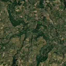 Vue aérienne des environs de Aire de camping-car à Espaly-Saint-Marcel
