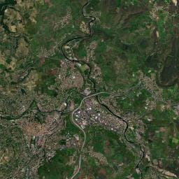 Vue aérienne des environs de Parking des Carmes