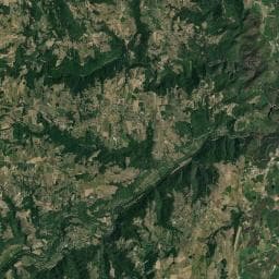 Vue aérienne des environs de Camping la Vallée du Doux