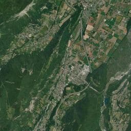 Vue aérienne des environs de Cabane d'Uriol