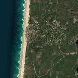 Vue aérienne des environs de Camping Le Tedey