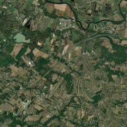 Vue aérienne des environs de Camping Le paradis