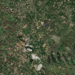 Vue aérienne des environs de Toilettes et point d'eau