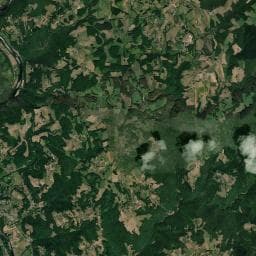 Vue aérienne des environs de La Berge Ombragée