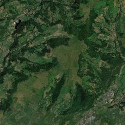 Vue aérienne des environs de Camping Vic Nature**