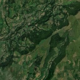 Vue aérienne des environs de Aire de camping-car à Saint-Clément
